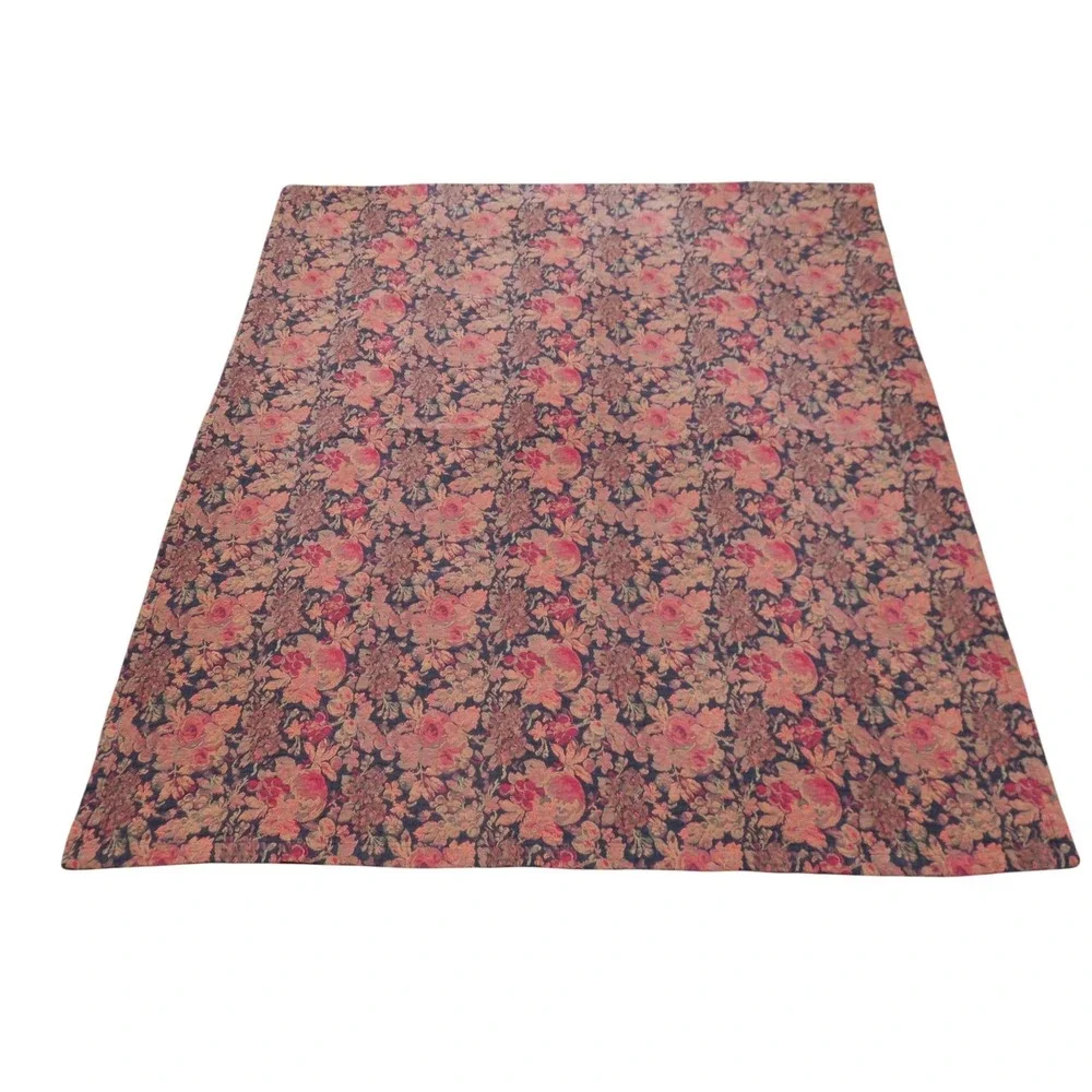 XOCHI Floral Fruit Tapestry Tablecloth 100% Cotton Terracotta‎ 52